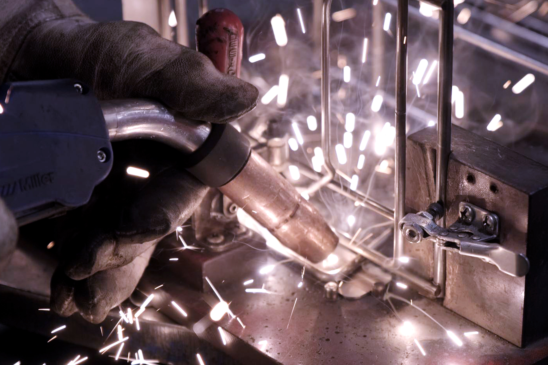 Wirefab welding careers Wirefab welding careers - Wirefab's very own experienced welder in action