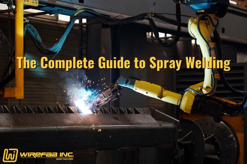 The Complete Guide to Spray Welding - Processes and Techniques - Wirefab Inc. - robotic welding, stainless steel wire fabrication, custom wire fabrication services, custom wire fabricators, wire fabrication